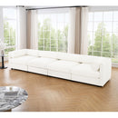 Stylish Chenille Sofa With Storage Seat And Cylindrical Backrest