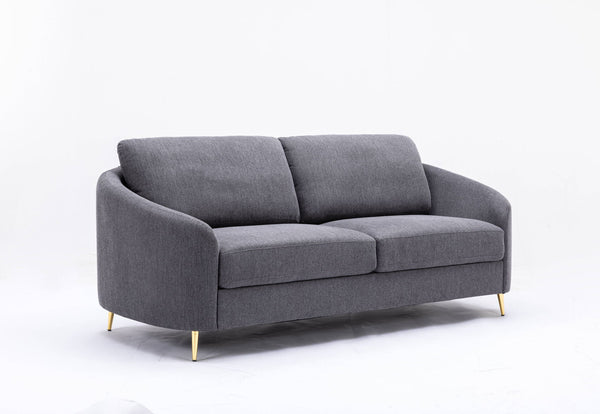 Yuina - Linen Sofa - Gray