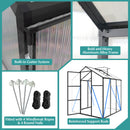 Gain Height Windproof Greenhouse With Raised Base