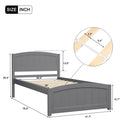 Platform Bed & Headboard, Footboard And Wood Slat Support
