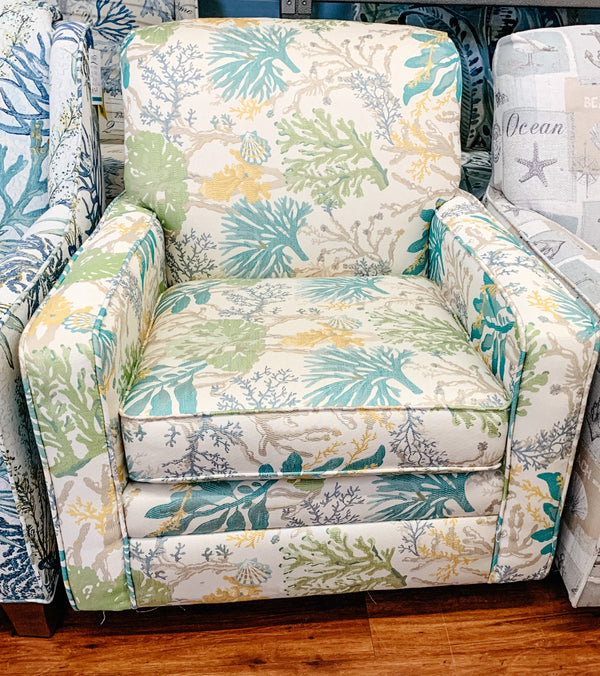 HI-BACK TRACK ARM SWIVEL GLIDER CHAIR