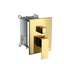 Dual Shower Head System With 12" Square Rain Shower And Rough In Valve