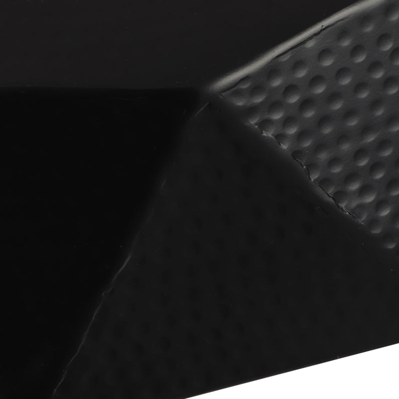 Modern Polygonal Coffee Table With Hammered Texture - Black