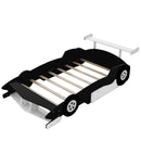 Race Car-Shaped Platform Bed With Wheels