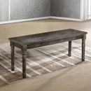 Claudia II - Bench - Weathered Gray