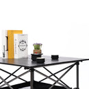 Folding Outdoor Table With Carrying Bag, Lightweight Aluminum Roll-Up Square Table For Indoor, Outdoor Camping, Picnics, Beach, Backyard, Bbq, Party, Patio - Black