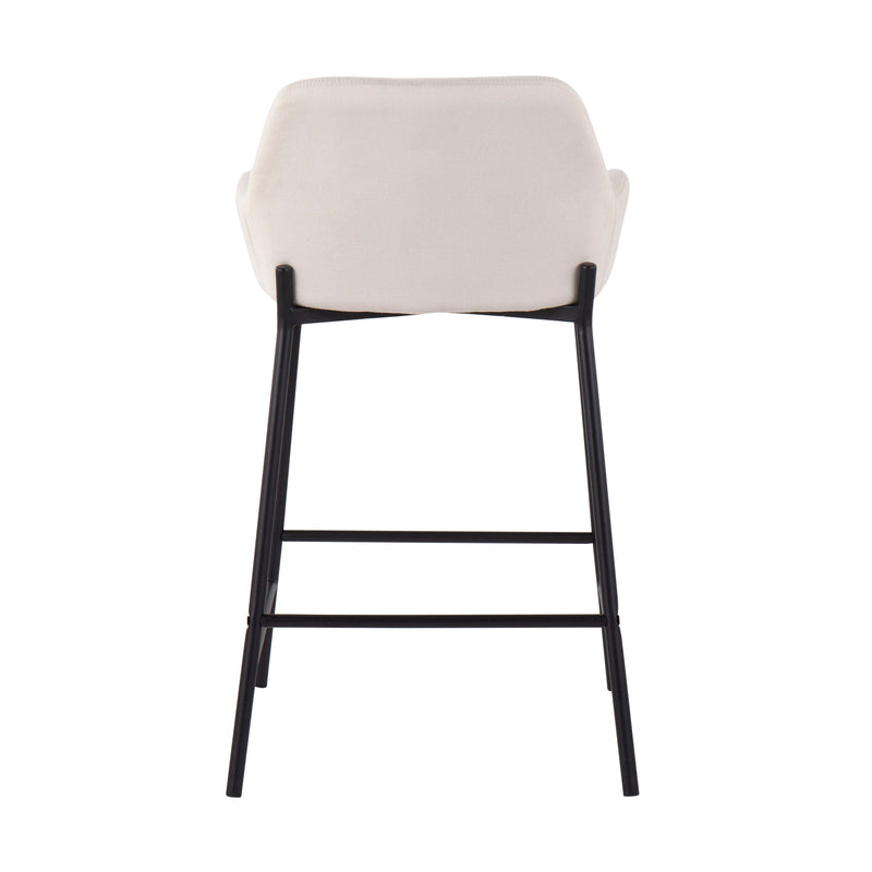 Daniella - Industrial Fixed Height Counter Stool (Set of 2)