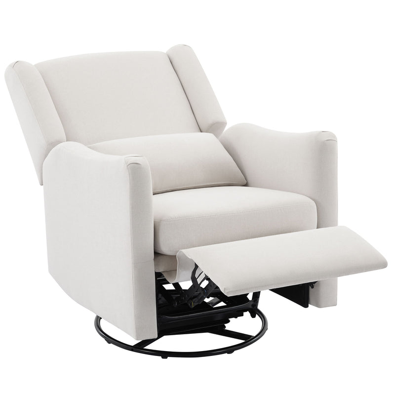 Wide Wingback Swivel Rocker Recliner Chair For Living Room