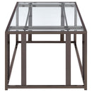 Adri - Rectangular Glass Top Coffee Table