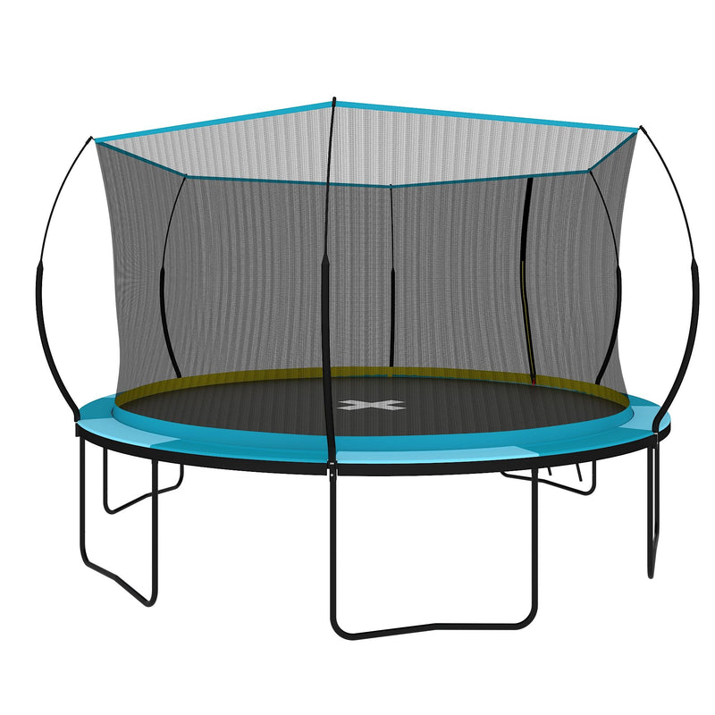 Recreational Trampolines With Enclosure For Kids And Adults With Patented Fiberglass Curved Poles