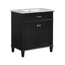 Bathroom Vanity With Ceramic Basin, Soft Close Door And Adjustable Shelves