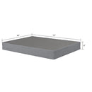 Foldable 9" Twin Size Metal Mattress Box Spring Foundation Bedroom Furniture Bed Base - Gray
