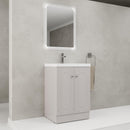 Contemporary Freestanding Bathroom Vanity With Resin Sink & Soft-Close Cabinet Doors