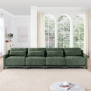 Elegant Sofa With Ergonomic Design And Lumbar Pillows