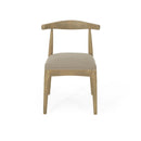 Mid Century Modern Dining Chair Set With Upholstered Seating