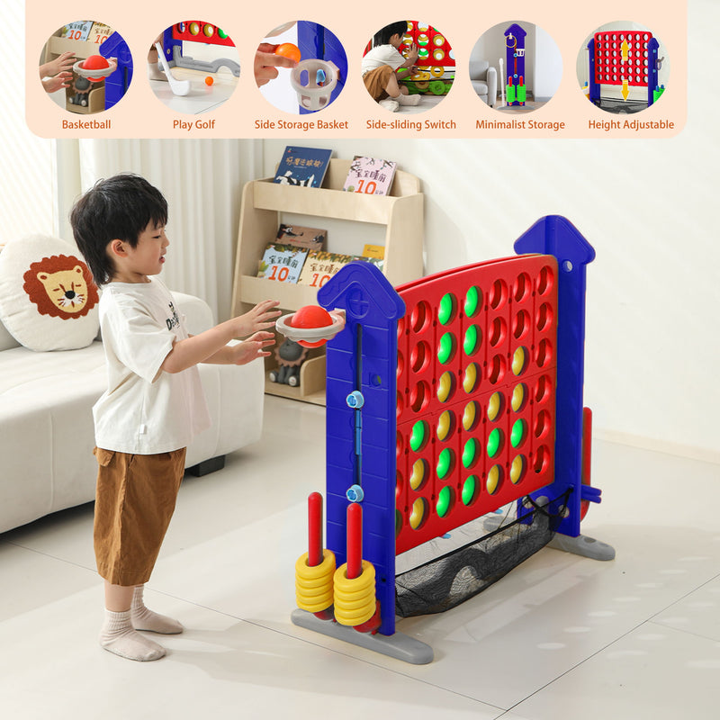 4 To Score Giant Game Set With Mesh Bag & Jumbo Connect 4