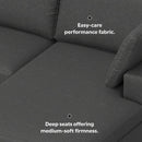 Charlie - Upholstered Deep Seater Sectional Sofa