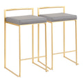 Fuji - Contemporary / Glam Design Counter Stool (Set of 2)