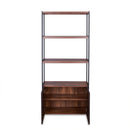 Sara - Bookshelf - Walnut & Sandy Black