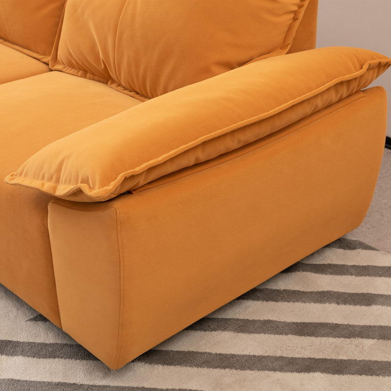 Modern Sofa With Removable Pillowcase And Backrest