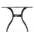Enchantia - Outdoor Square Dining Table With Weave Tabletop And Flared Legs - Copper