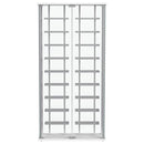 Montara - Tempered Glass Wine Storage LED Curio Cabinet - Chrome