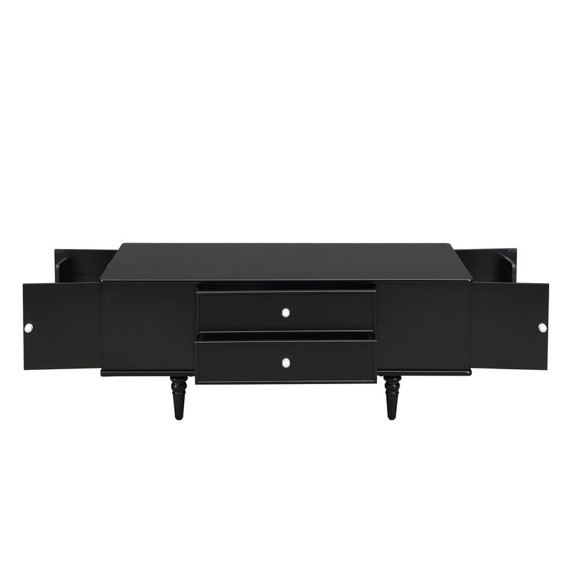 Modern Rectangle Coffee Table With Four Drawers