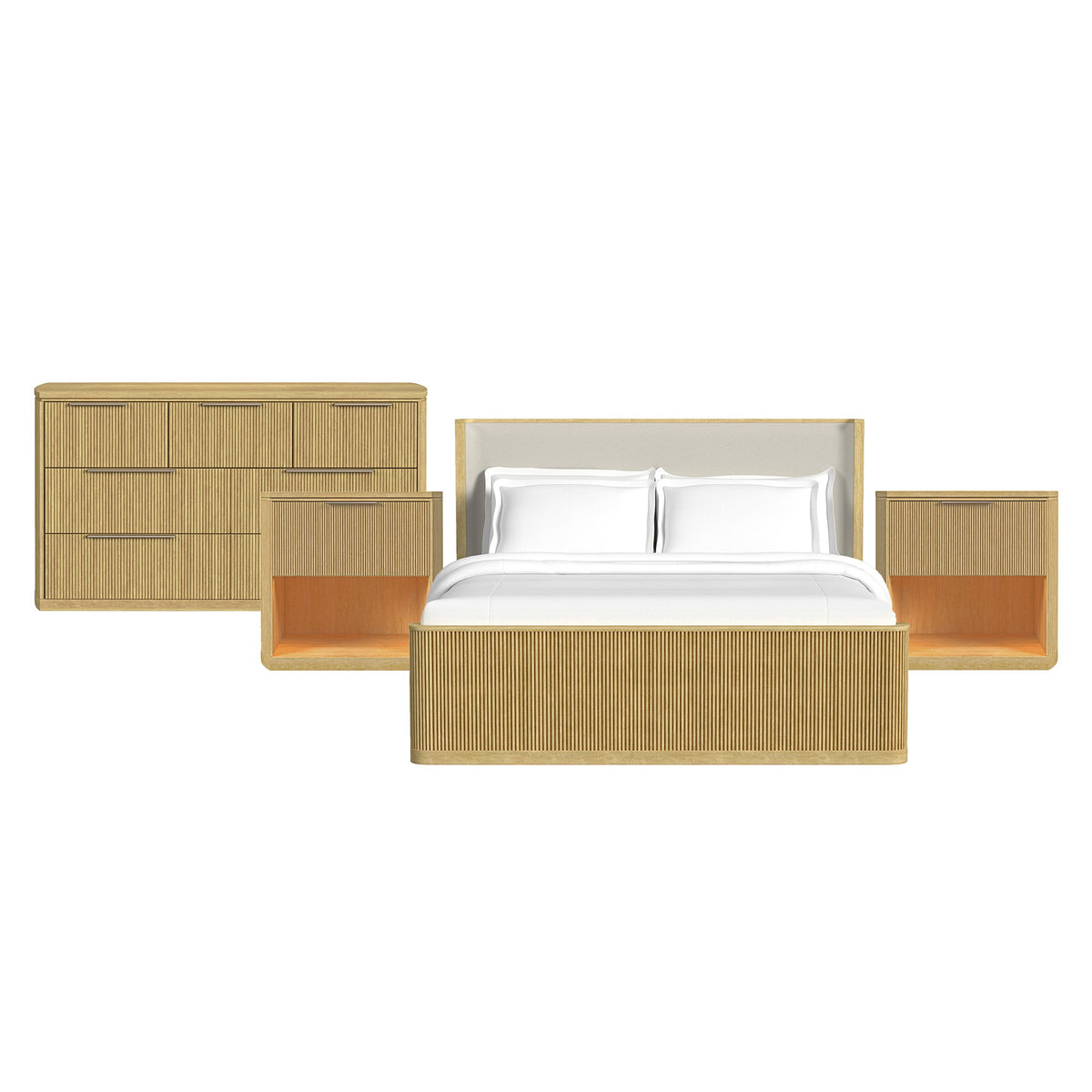 Sylvie Bedroom Set With Upholstered Bed in Dark Brown by Elements International, view 11