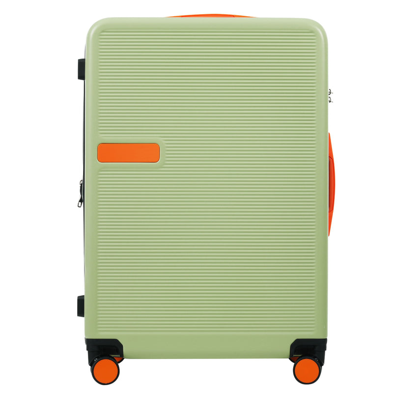 Hardshell Luggage Sets 3 Pieces Contrast Color Suitcase With Spinner Wheels And Tsa Lock 20" 24" 28" Available