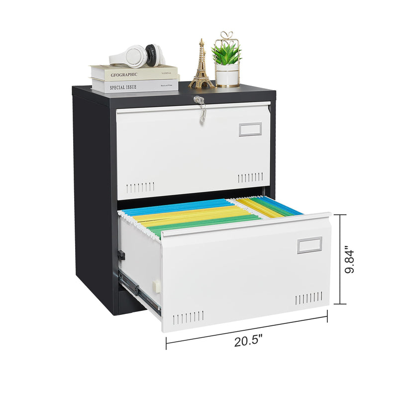 Filing Cabinet Lateral File Cabinet 3 Drawer, Locking Metal File Cabinets Three Drawer, Office Filing Cabinet With Lock Drawers For Home Office