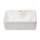 Modern Ceramic Rectangular Vessel Bathroom Sink With Sleek Design