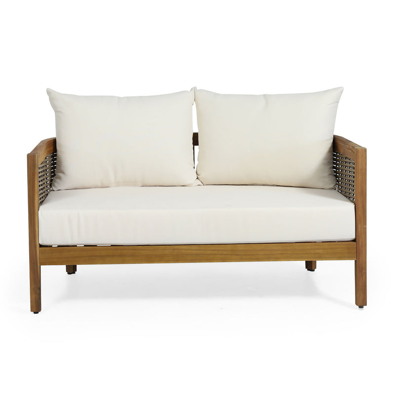Outdoor Seating Group With Cushions And Coffee Table