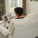 Modern U-Shaped Sectional Sofa Bed With Storage