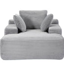 Oversized Chaise Lounge Chair Cozy Cloud Couch With 3 Throw Pillows And Wide Armrest