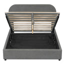 Upholstered Platform Bed With Hydraulic Storage System