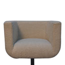 Boucle Swivel Chair - Cream