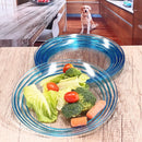 Designer Swirl Acrylic Dinner Plates (Set of 4)