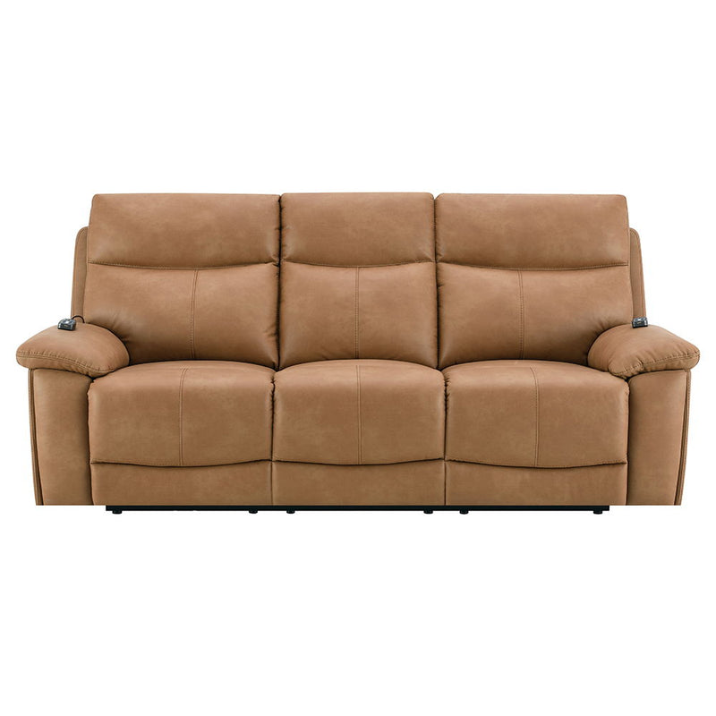 Chavis - Power Motion Sofa With USB & Power Headrest - Brown
