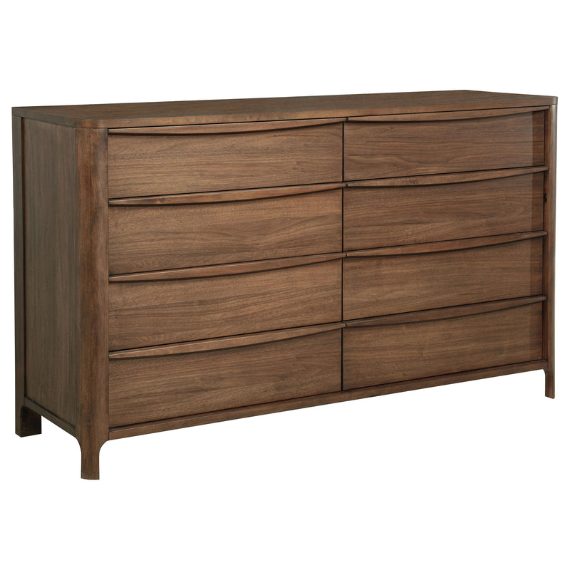 Maderia - 8-Drawer Dresser Cabinet - Walnut