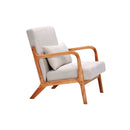 Accent Arm Chair With Pillow Upholstered
