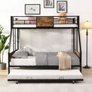 Modern Metal Bunk Bed With Dual Side Ladder And Metal Desig