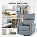360° Modern Small Rocking Swivel Recliner Chair With Side Pocket