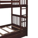 Bunk Bed With Ladders And 2 Storage Drawers