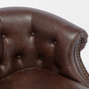 Ophelia - Button Tufted Accent Chair - Brown