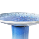 Birdbath For Patio, Garden - Blue Gray