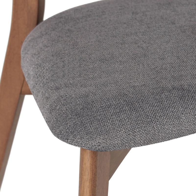 5 Piece Mid - Century Dining Set Upholstered Dining Chairs