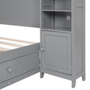 Bed With All In One Cabinet And Shelf