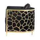 Fergal - Loveseat - Black Velvet & Gold Finish - Atlantic Fine Furniture Inc