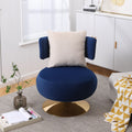 Swivel Accent Chair Armchair, Round Barrel Chair For Living Room Bedroom