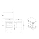 Charlston - Nightstand With LED